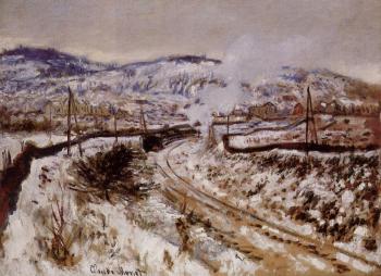 尅勞德 莫奈 Train in the Snow, Argenteuil